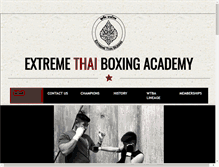 Tablet Screenshot of extremethaiboxing.com